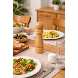 Flaura Home Bambu Karabiber Değirmeni – Ayarlanabilir Öğütücülü Tuz & Baharat Değirmeni