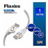 Flaxes FNK-701G Gri 1 m Cat 7 Sftp Patch Kablosu