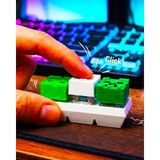 Flay 3D Minecraft Temalı 3'lü Klavye Tuşu Anahtarlık – Creeper, Iskelet ve Zombi 3D Baskı Anahtarlık - Beyaz