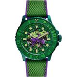 FLE1246SET Marvel x Fossil Limited-Edition Incredible Hulk Erkek Kol Saati ve Yaka İğnesi Seti