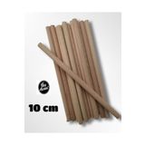 Flea Market 10 Cm Ham Işlenmemiş Ahşap Çubuk - ( 10 Adet - 10x1)