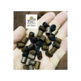 Flea Market 10 Mm Kahverengi Kesme Boru Ahşap Boncuk (50 Gram Ort 150 Adet) Delik Çapı 2 Mm