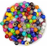 Flea Market 10 mm Karışık Renk Plastik Boncuk ( 150 Adet ) Dekor / Takı / Kuzu Boncuğu -