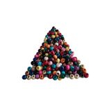 Flea Market 10 Mm Karışık Renkli Ahşap Boncuk, SlnKarısık10mm