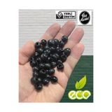 Flea Market 10 Mm Siyah Renk Ahşap Boncuk - 50 Gram