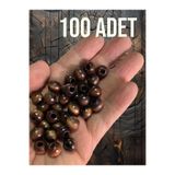 Flea Market 100 Adet Ahşap Boncuk 10 Mm Ah74825 Acı Kahve