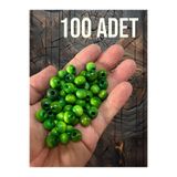 Flea Market 100 Adet Ahşap Boncuk 10 Mm Ah74825 Zümrüt