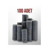 Flea Market 100 Adet Mini Yuvarlak Magnet Mıknatısı - 1.5 Cm Çapında Mıknatıs -