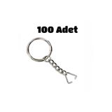Flea Market 100Lü Anahtarlık Halkası Zincirli, Tek Ebat, 100lü3gen, Gümüş, üniseks-yetişkin