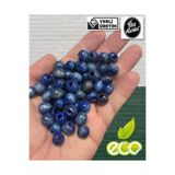 Flea Market 10mm Ahşap Boncuk Mavi 1 Kg, Eko1KG10MAVİİ