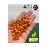 Flea Market 10mm Ahşap Boncuk Turuncu 1 Kg, Eko1KG10TURUNCUORG