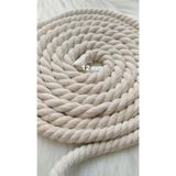 Flea Market 12 mm Pamuk Halat, 4 Metre, Ekru