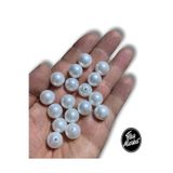 Flea Market 14 Mm Beyaz Plastik Inci Boncuk - 30 Adet