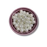 Flea Market 14 Mm Krem Plastik Inci Boncuk - 30 Adet