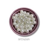 Flea Market 14 Mm Krem Plastik Inci Boncuk - 30 Adet
