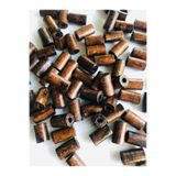 Flea Market 15Mm Kahverengi Ahşap Kesme Boru Boncuk - 50 Adet -