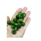 Flea Market 18 Mm Haki Renk Ahşap Boncuk - 25 Adet