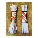Flea Market 2 Adet Beyaz Bel Paça Don Lastiği ( Yuvarlak Ve Yassı ) 2 X 10 Metre
