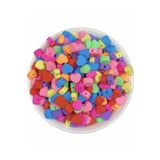 Flea Market 25 Adet Polimer Kil Renkli Kalp Model Fimo Boncuk,takı Yapımı BNCK-646