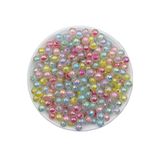 Flea Market 25 Gr 8Mm Janjanlı Içi Boncuklu Karışık Renkli Akrilik Boncuk,(25Gr, Ort 50-60 Adet)