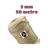 Flea Market 3 Mm 50 Metre Jüt Halat Dekor İpi, 3mm50metreORG2