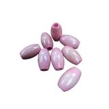 Flea Market 30 Mm Pudra Oval Ahşap Boncuk - 25 Adet