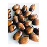 Flea Market 30Mm Oval Kahve Ahşap Boncuk - 10 Adet -
