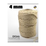 Flea Market 4 Mm 10 Metre Jüt Halat Ip - Kendir Ip - Dekor Ipi -
