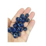 Flea Market 50 Adet 14 Mm Basık Ahşap Boncuk - Panama Mavi