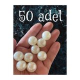 Flea Market 50 Adet 18Mm Plastik Inci Boncuk