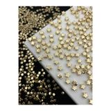 Flea Market 50 Adet Gold/ Altınsarısı 6mm Ccb Yıldız,metalize Metal Görünümlü Plastik Yıldız Boncuk,takı Boncuğu