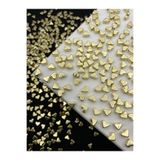 Flea Market 50 Adet Gold/Altınsarısı 6Mm Ccb Kalp,Metalize Metal Görünümlü Plastik Kalp Boncuk,Takı Boncuğu