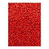 Flea Market 50 Gram Kırmızı Renk Mat Cam Kum Boncuk, Takı Yapım Boncuğu (50Gr,~600 Adet)