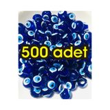 Flea Market (500 Adet) Ekonomik Paket - Danagöz Nazar Boncuğu - 10 Mm - (Geniş Delikli) -