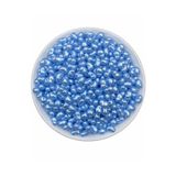 Flea Market 50Gr Mavi Renk Formsuz Şekilsiz Plastik Lüks Barok Inci Boncuk, Yamuk Inci (~250 Adet)