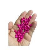 Flea Market 6 Mm Fuşya Ahşap Boncuk - Dekor Boncuğu, Makrome Boncuğu (50 Gr, Ort 350-400 Adet)