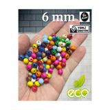 Flea Market 6 Mm Karışık Renk Ahşap Boncuk 80 Gr Ort. 500-600 Adet