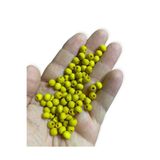Flea Market 6 Mm Sarı Ahşap Boncuk - Dekor Boncuğu, Makrome Boncuğu (50 Gr, Ort 350-400 Adet)
