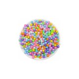 Flea Market 6Mm Pastel Karışık Renkli Yuvarlak Plastik Boncuk, Takı Yapım Boncuğu (25Gr,~230 Adet)