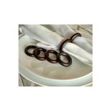 Flea Market 8'li Set Ahşap Peçetelik Halka Peçete Yüzüğü Koyu Ceviz, TYCRY2M0FN169945574270405