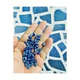 Flea Market 8Mm Kesme Danagöz Nazar Boncuk - Takı Boncuğu - Saç Boncuğu - 100 Adet/Ince Delikli