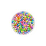 Flea Market 8Mm Pastel Karışık Renkli Yuvarlak Plastik Boncuk, Takı Yapım Boncuğu (25Gr,~95Adet)