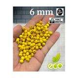 Flea Market Ahşap Boncuk 6 Mm, 80 Gr (Ort 550 Adet) Sarı