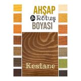 Flea Market Ahşap Rötuş Boyası Kestane 25ml Fırçalı Mobilya Çizik Onarıcı, WOODColorsKESTANE