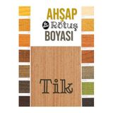Flea Market Ahşap Rötuş Boyası Tik Renk 25ml Fırçalı Cam Şişede Mobilya Çizik Onarıcı, WOODColorsTİK