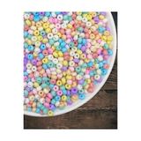 Flea Market Asmara Mat Pastel Renkli Cam Kum Boncuk - Takı Yapım Boncuğu (25Gr.~ Ort 300-350 Adet)