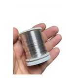 Flea Market Bakır Çiçek Teli 0,30 Mm - Takı Teli - Hobi Teli - 1 Makara - (Ort 50 Metre) 030Tel Gümüş
