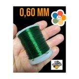 Flea Market Bakır Çiçek Teli 0,60 Mm - Takı Teli - Hobi Teli - 1 Makara 060Tel Yeşil