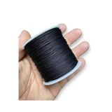 Flea Market Bileklik İpi - Paraşüt İpi - Takı İpi (1 Mm Kalınlık 100 Metre Uzunluk - 1 Makara) Prst100Mt Siyah