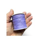 Flea Market Bileklik İpi, Paraşüt İpi, Takı İpi, 1 mm Kalınlık, 100 Metre Uzunluk, Lila, 1 Makara
